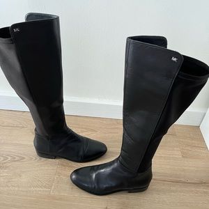 Women’s Michael Kors black leather knee high boots size 9